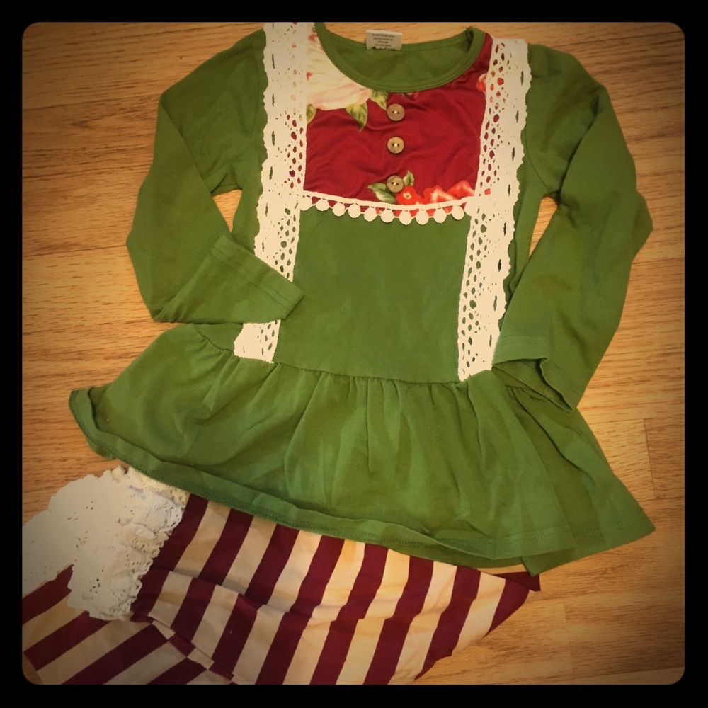 Girls xl boutique outfit from sparkle in pink